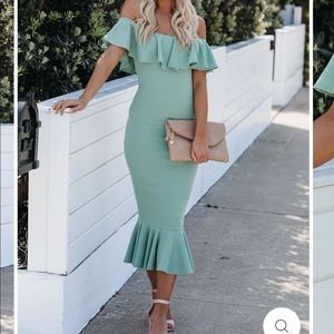 Vici Havana Ruffle midi dress